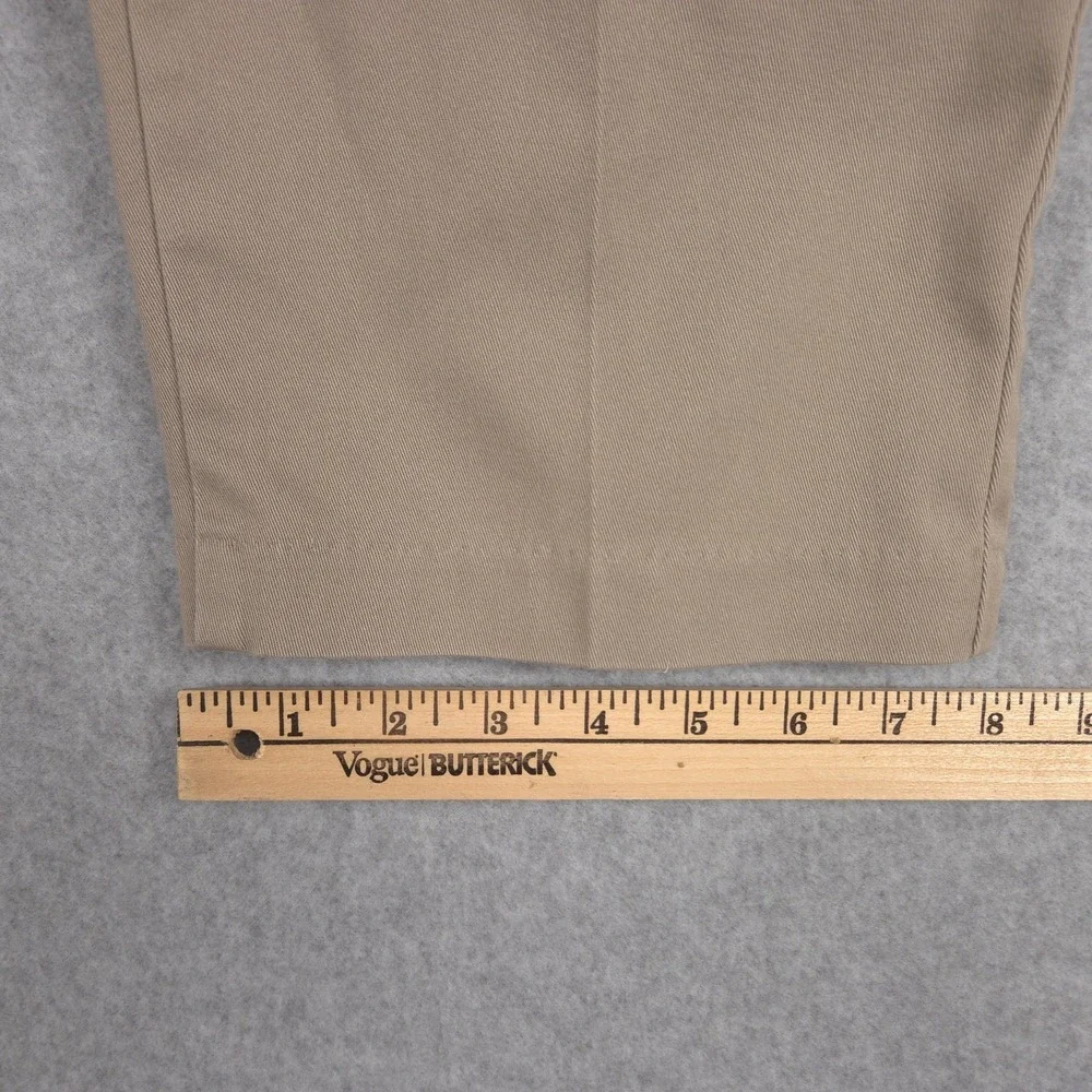 Dockers Mens 38x30 Beige Tan Slim Tapered Flat Front Chino Khaki Pants School